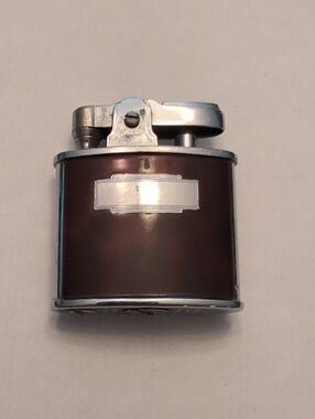 Vintage Ronson Standard Petrol Lighter Art Deco Black Enamel Unmonogrammed USA